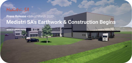 Medistri SA's Earthwork & Construction Begins